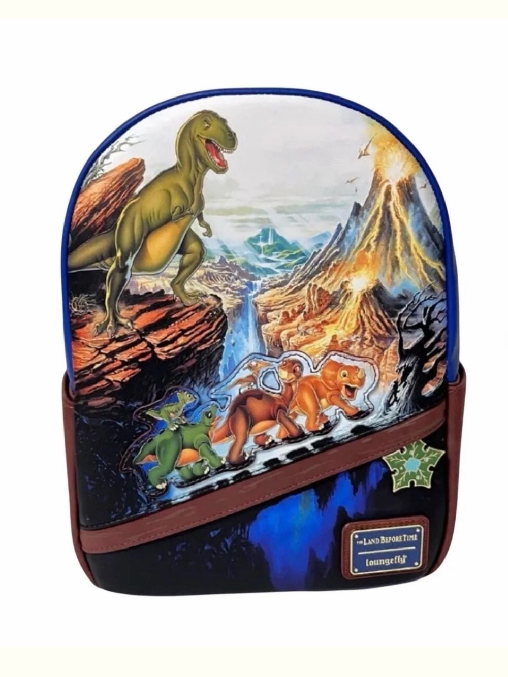 Brand new Loungefly Multicolor The Land Before Time Kids Backpack - Blue Trim